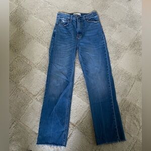 Abercrombie The Ankle Straight Ultra High Rise Jeans